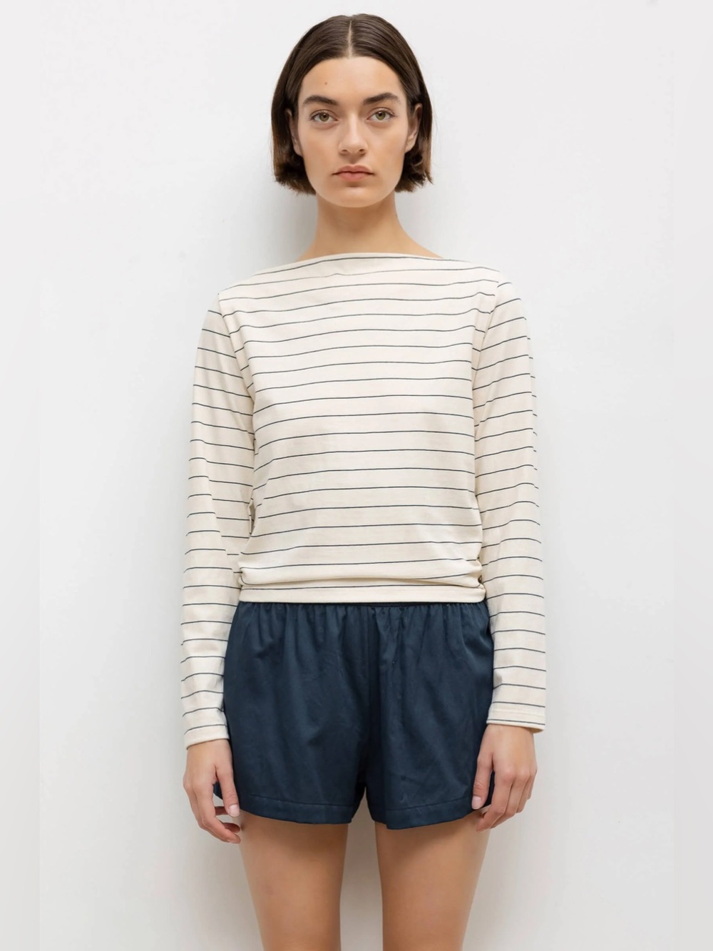 Leset Margo Stripe Long Sleeve Boatneck
